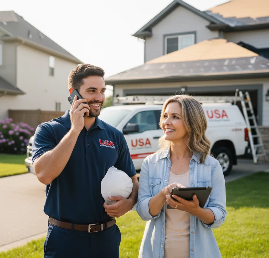 USA Roof Repair Experts customer support in Simms
